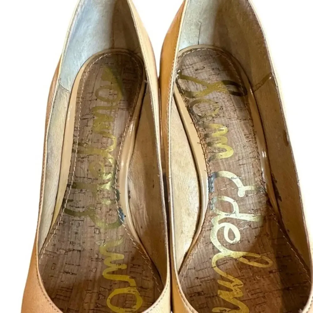 Sam Edelman wedge leather espadrilles mixed patent and smooth size‎ 7.5 ru 37.5 - Picture 8 of 9